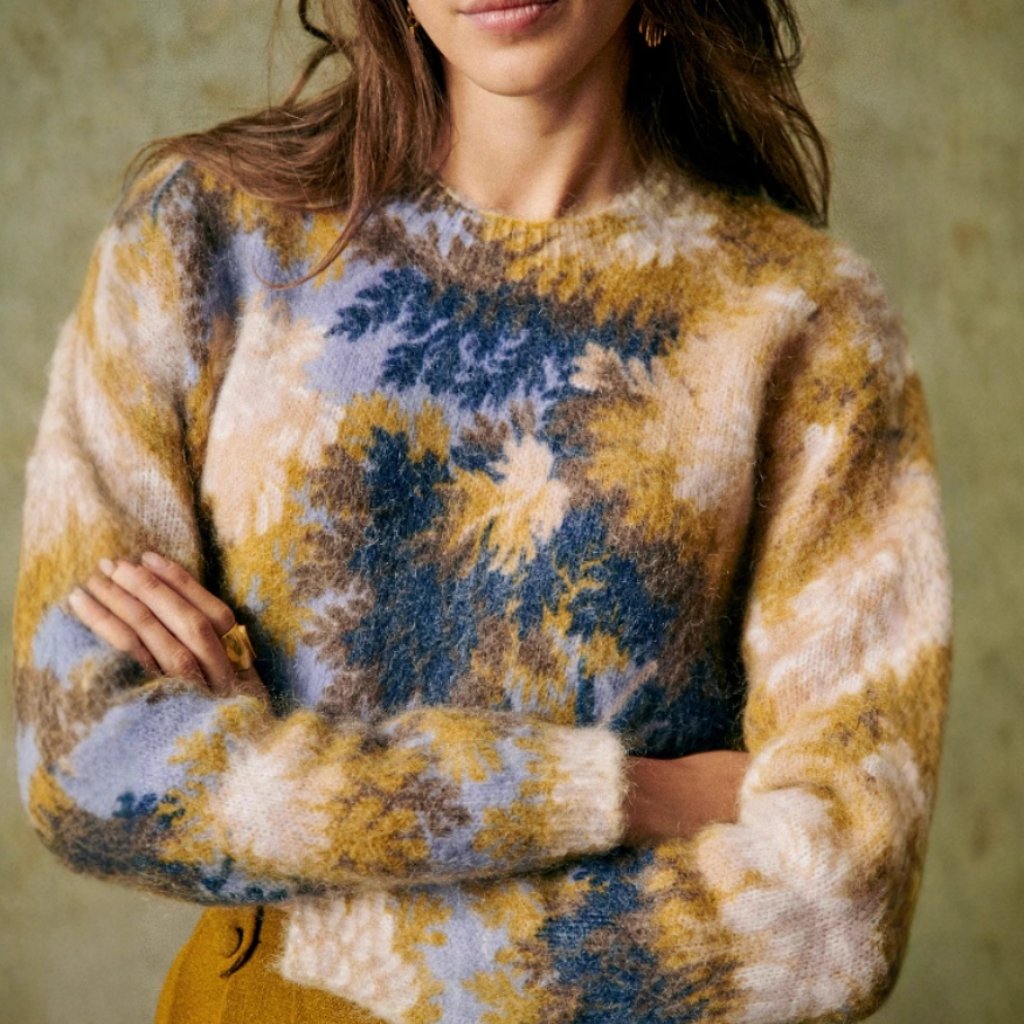 Sezane Ulrich Jumper Xxs/M/L/Xxl Inoui Editions Fontainebleau Lilas French
